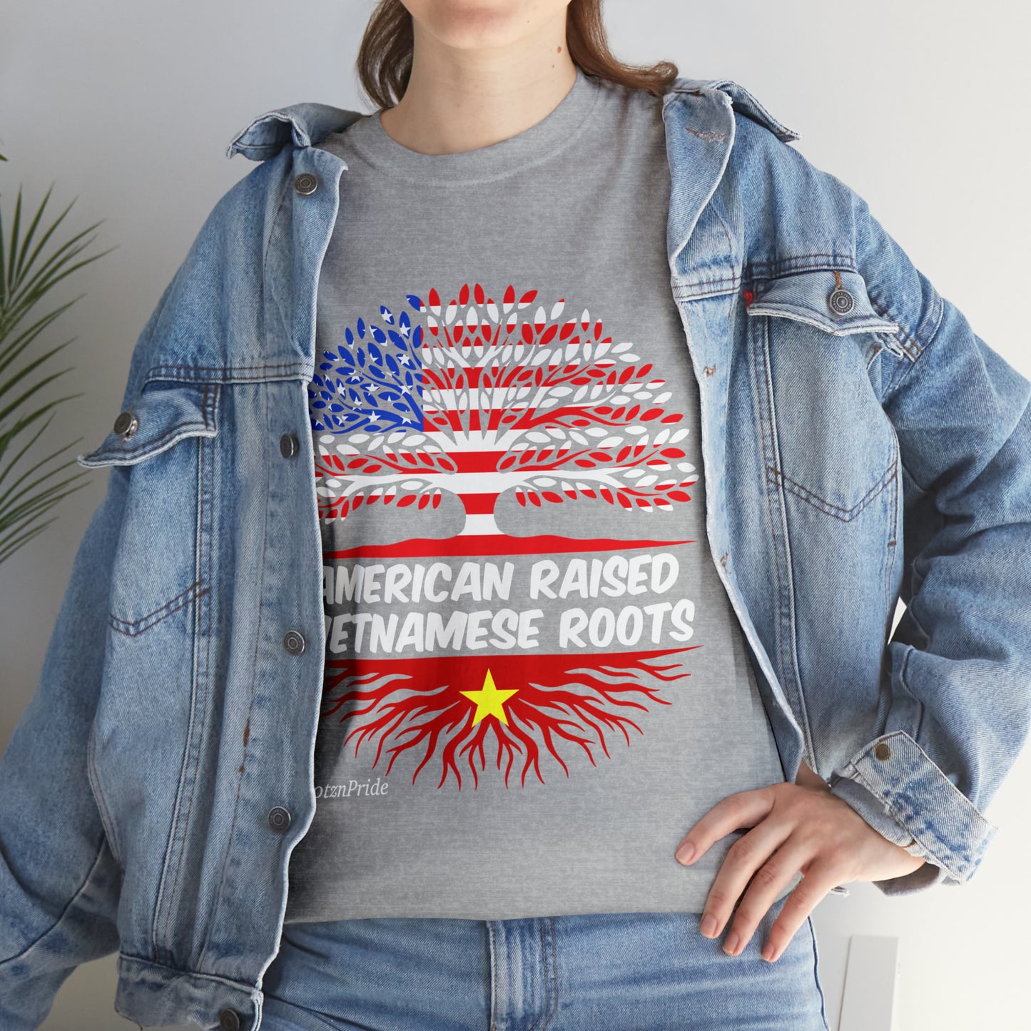 Vietnamese Roots Design 1: Adult T-Shirt