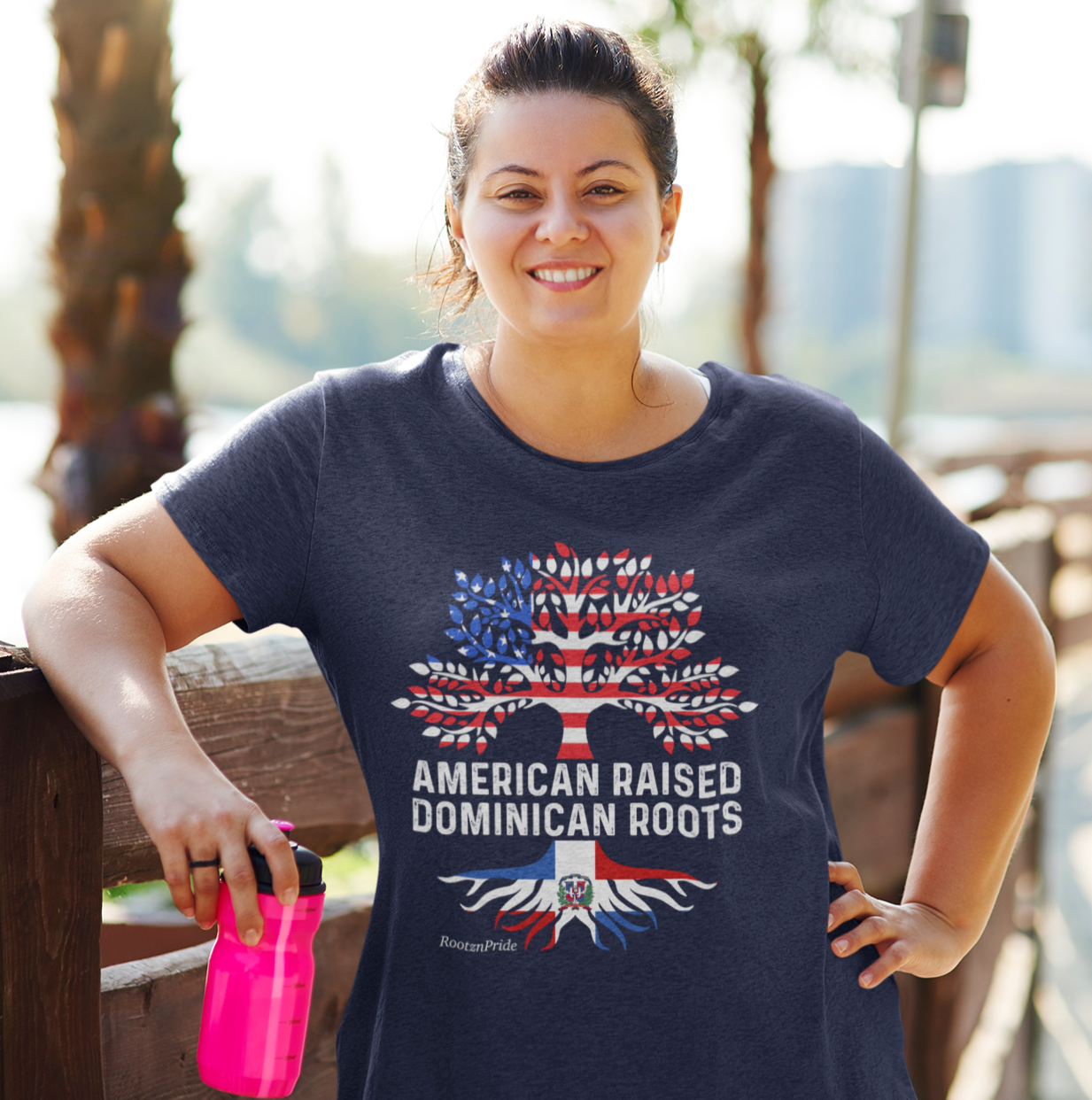 Dominican Roots Design 4: Adult T-Shirt