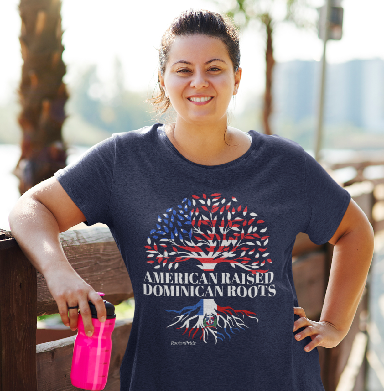 Dominican Roots Design 2: Adult T-Shirt