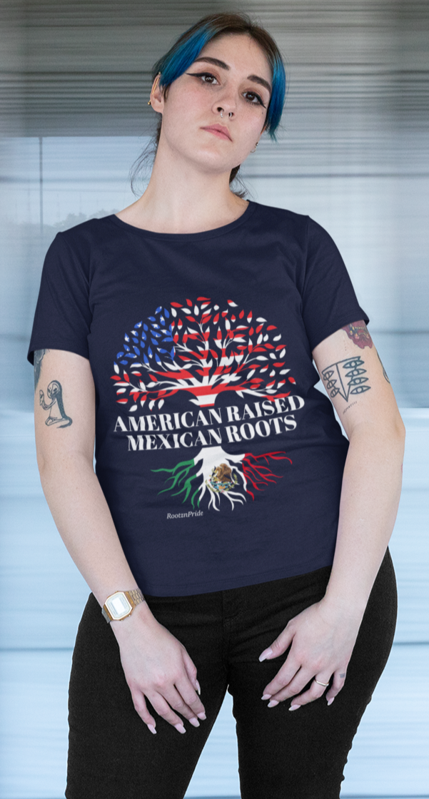 Mexican Roots Design 2: Adult T-Shirt